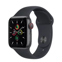 Apple Watch SE GPS + Cellular 44mm Space Gray Aluminum Case w. Midnight Sport Band